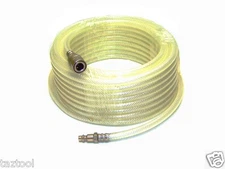 33 ft 1/4" ID Clear Air Compressor Hose with Quick Couple and Fitting Tool kit 