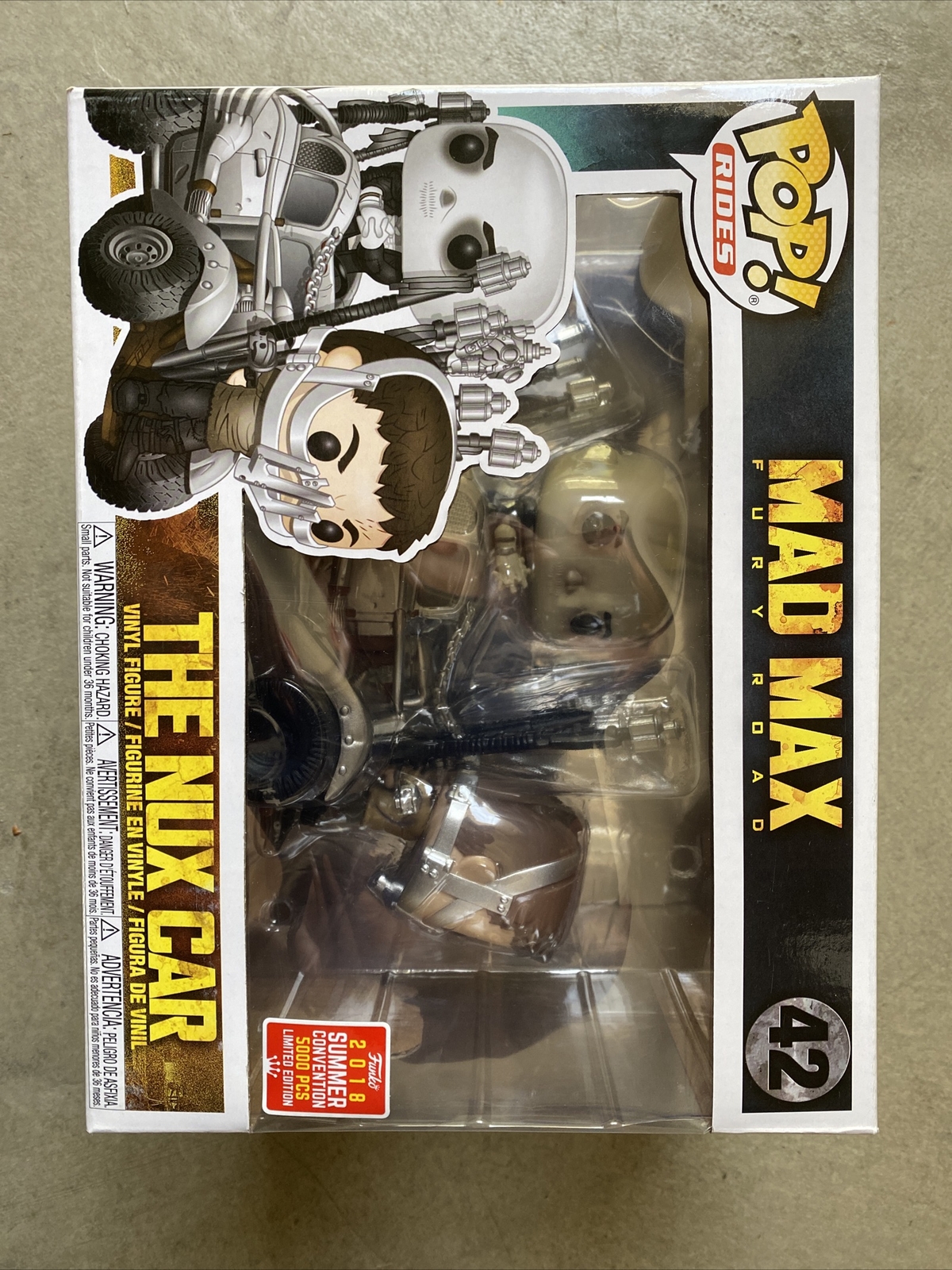 En Oferta Funko Pop! Coche Rides #42 Mad Max Fury Road The Nux (Excluido La Convención De Verano De 2018)