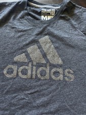 Adidas Women's Gray Short Sleeve T Shirt Graphic Glitter Sparkle Size X Small
