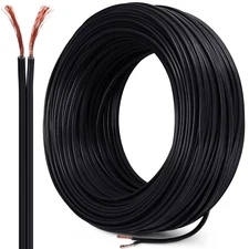 Handepo 492 ft Christmas SPT-1 Wire Electrical Wire 7 Amps Blank Lighting Chr...