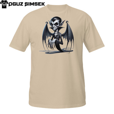 Vampire Bat T-Shirt | Gothic Dracula Cartoon | Funny Halloween Design