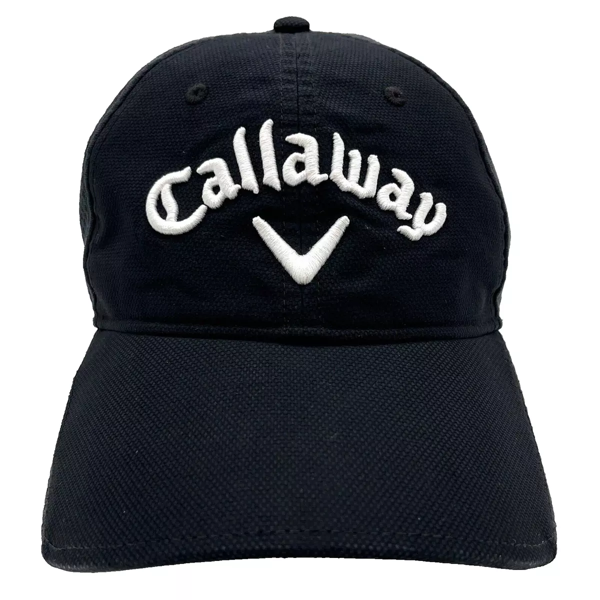 Callaway Hat Cap Strap Back Black White Golf Golfer Golfing Outdoors Casual Mens