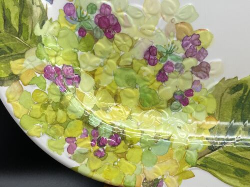 SHABBY CHIC Melamine Hydrangea Flowers Large Serving Platter (17" x 12.5") NEW - Picture 7 of 9