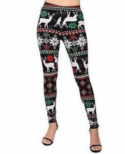 Planet Gold Juniors Printed Holiday Leggings