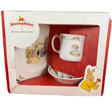 Bunnykins by Royal Doulton 3 Piece Set - Mug, Plate  Bowl New Easter