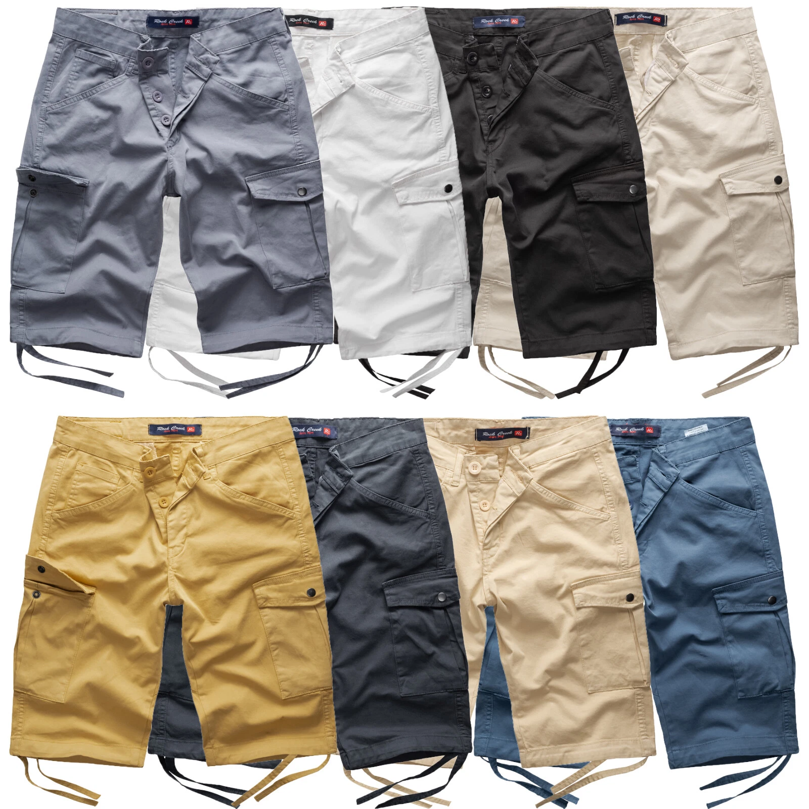 Mens Shorts Cargo Shorts Bermuda Pants Summer Short Cargo Shorts RC-393 W29-W42