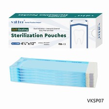 4.25" x 12" Self Sealing Dental Sterilization Pouches Autoclave, Sterilizer Bag