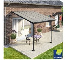 Image of Palram Canopia Feria 3 Veranda Patio Cover in Grey, 3 x 3.05m