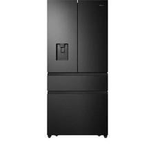 Image of HISENSE PureFlat RF540N4WFE Fridge Freezer - Black Stainless Steel- REFURB-C