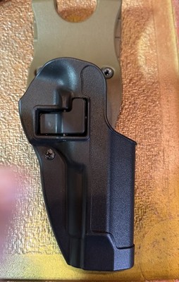 Blackhawk Serpa right Holster Fits Beretta 92FS M9 Right Black, Tan Belt Loop