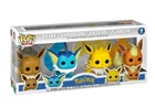 FUNKO POP POKÉMON EVOLUTION FIGURE SET: EEVEE VAPOREON JOLTEON FLAREO POP GAMES.