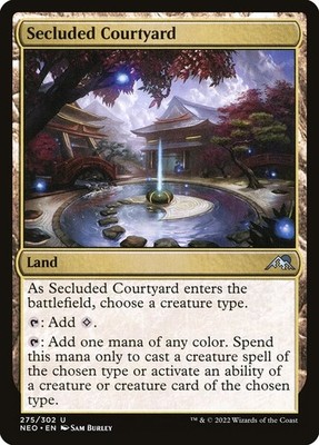 MTG - Secluded Courtyard - NEO 275/302 - Neon Dynasty - Magic the Gathering