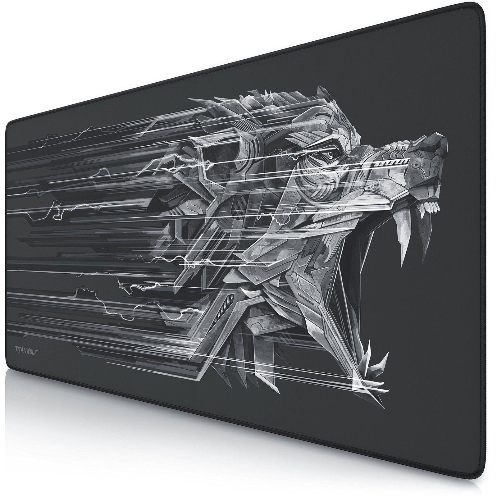 TITANWOLF XXL Speed Gaming Mouse Pad - Mat 900 x 900 x 400 x 3 mm, 3