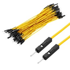 Male to Male 1Pin Breadboard Jumper Wire 2.54mm Pitch Ribbon Cable 15cm Long ...