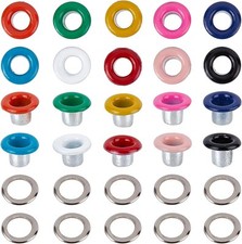 GORGECRAFT 200 Sets 10 Colors Eyelets and Grommets 3MM Hole Self Backing...