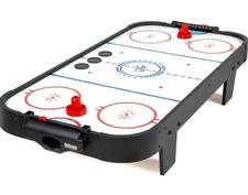 GoSports Tabletop Veneer Air Hockey Table Black - Electronic Air Flow