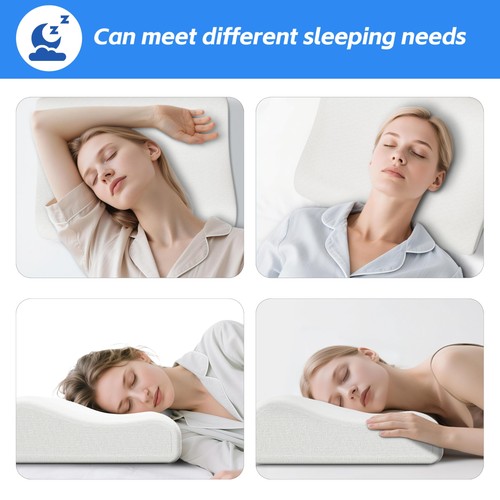 Cervical Pillow for Neck Strain Relief, Memory Foam Pillow, Firm Pillow for N... - Picture 7 of 7