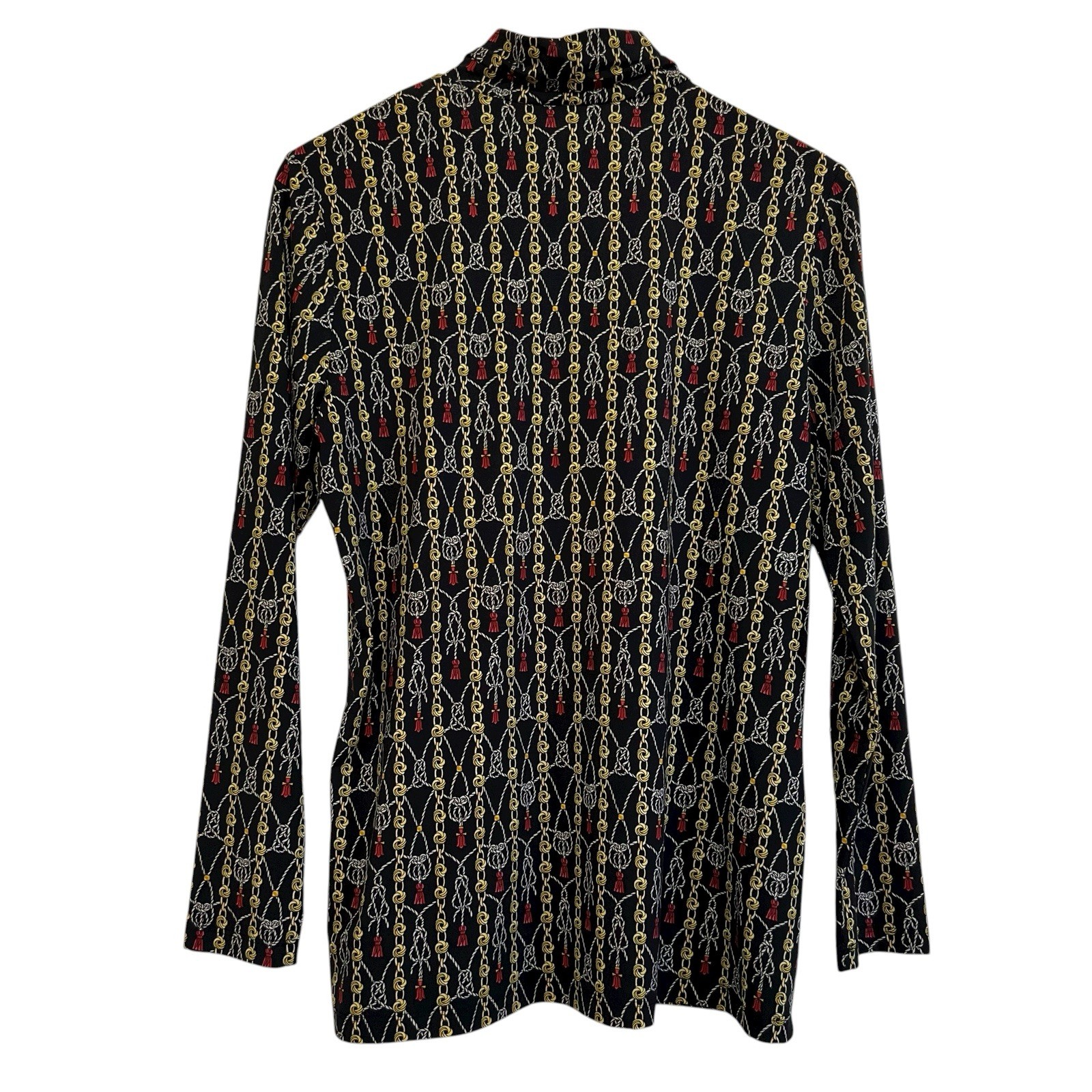 J. McLaughlin Catalyst Chain Pattern Turtleneck L… - image 2