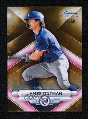 2023 Bowman Sterling Rookies Gold Refractor 26/50 James Outman Rookie RC 0wx2