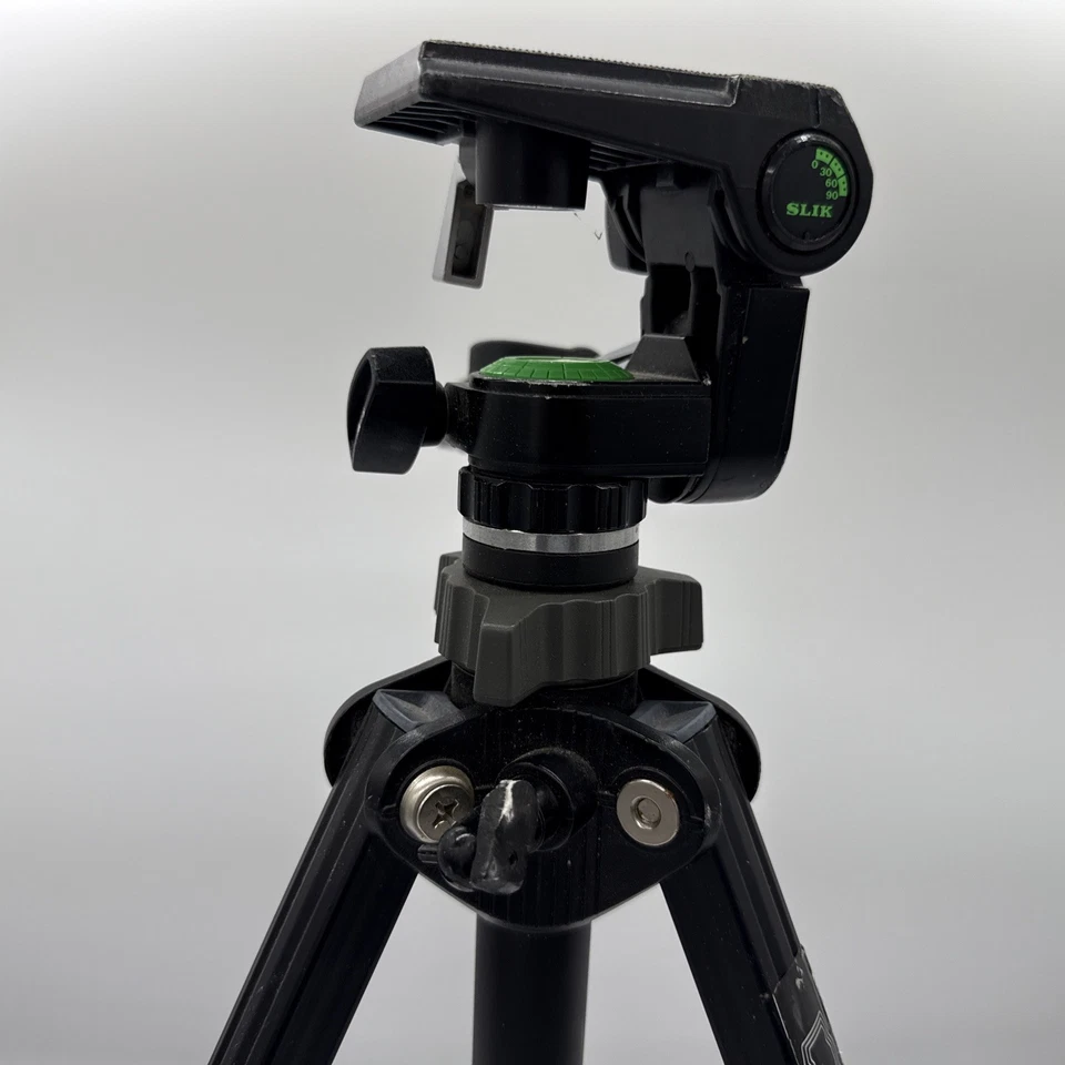 SLIK Universal U-112 Tripod with 3-Way Pan Head Japan Made - Image 4 of 4