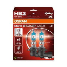 2x OSRAM NIGHT BREAKER® LASER HB3 GLÜHLAMPE 12V P20D | 9005NL-2HB