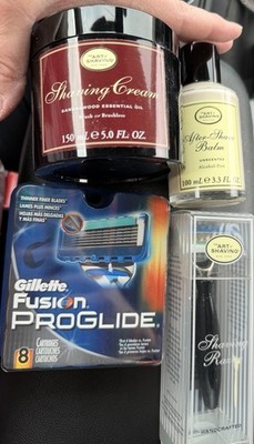 The Art Of Shaving Classic Black Resin Fusion 5 Blade Razor 8 Cartridges & More