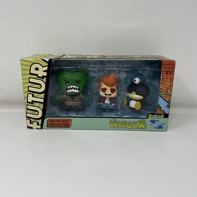 2012 Futurama Tineez Series 2 Toynami Figure Set Fry Nibbler Morbo New Sealed