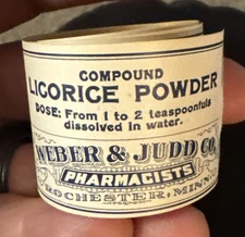 Large Roll Antique Quack Medicine Rochester, Minnesota Pharmacy Bottle Labels