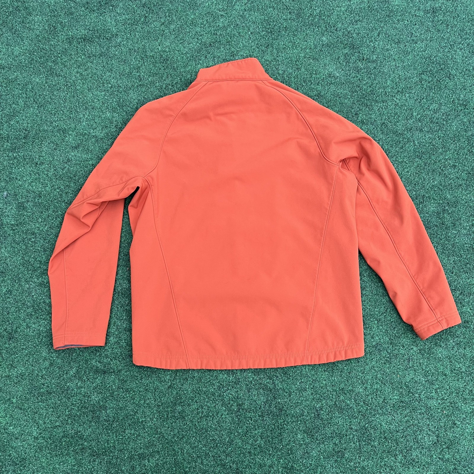 Orvis Orange Softshell Full Zip Jacket Size Medium - image 5