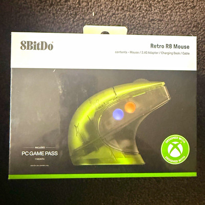 8BitDo Retro R8 Mouse Bluetooth 4000 DPI 3-Button Programmable Green