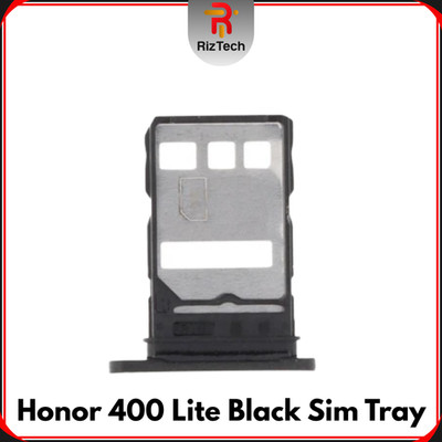 Für Huawei Honor 400 Lite Ersatz Sim Tray Halter Slot (schwarz) - UK Verkäufer