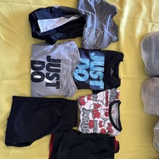 7 Pieces Boys Size 4 Tops Short Sleeve Shorts And Short Set Nike, Jordan