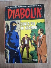 DIABOLIK. SENZA VIA DI SCAMPO. 1'ED GENNAIO 1986