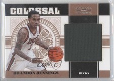 2010 Playoff National Treasures Colossal Materials 6/49 Brandon Jennings #33 1i0