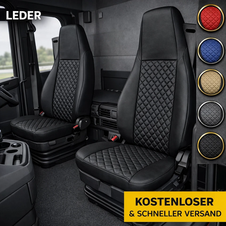 Housses de siège 1+1 pour camion Scania R Premium Housse de siège - Photo 1/1