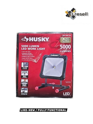 #ad #ad Husky 5000 Lumen LED Portable Work Light w USB Port amp; Outlet $34.90