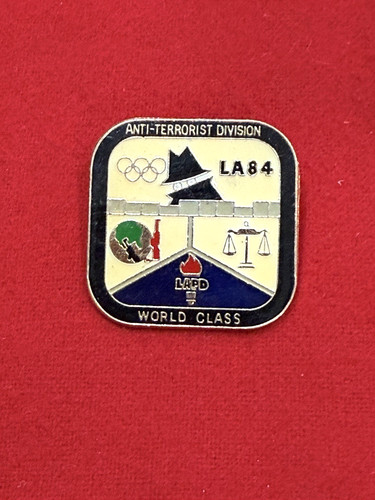 *RARE*  1984 LOS ANGELES SUMMER OLYMPICS PIN - LAPD Anti-Terrorist Division LA84