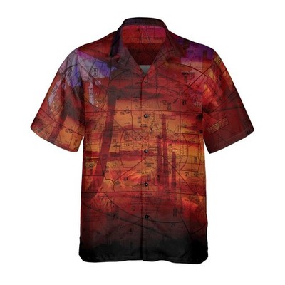 Pilot Quarters M Camp Shirt Phoenix Arizona Sectional Chart Small Craft NWT