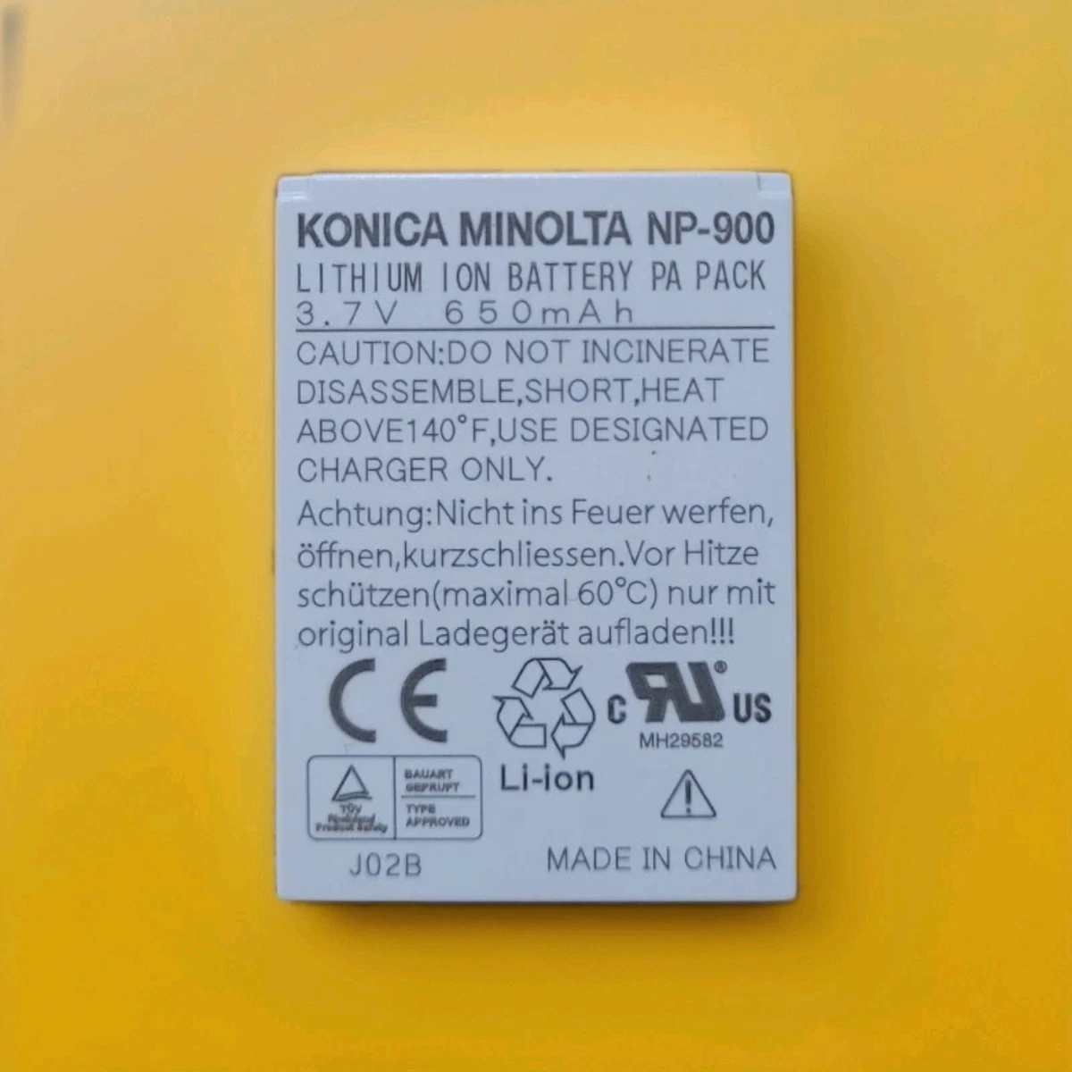 Batteria Li-Ion Per Konica Minolta DiMAGE G600 – 3,7V 850mAh, Compatibile 100%