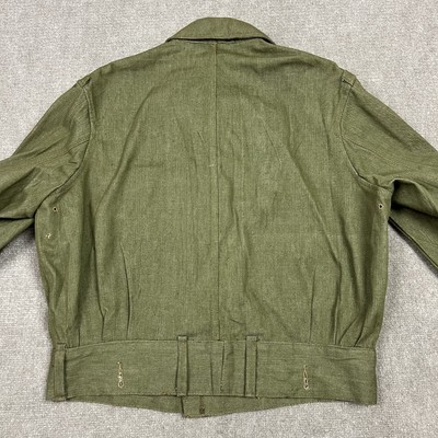 ジャケット・アウター 1940s Vintage British military Jacket Vintage 40s WW2 British Military Cropped Denim Jacket Blouse