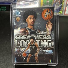2025-26 Bowman Chrome Greatness Loading Dylan Harper RC #GL-2 Spurs