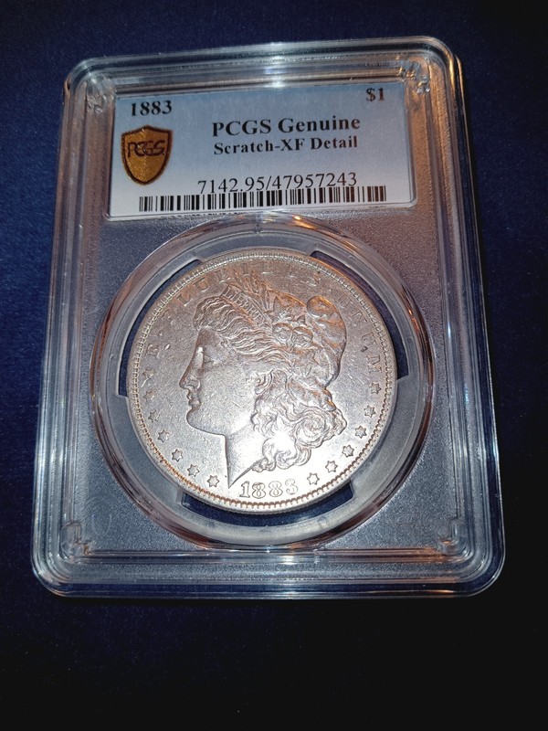 1883-O United States Morgan Silver Dollar $1 ScratchXF Detail PCGS Genuine 🥇