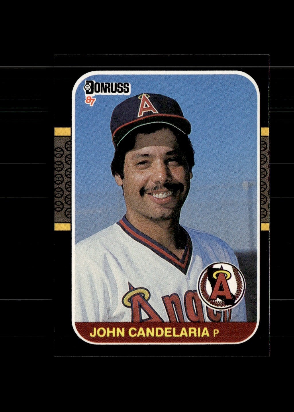John Candelaria: 1987 Donruss Baseball Card #551 California Angels FREE SHIP