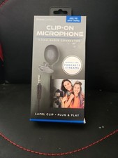 Prime Connect ClipOn Microphone 3.5 mm Audio Connector NIB