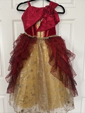 Disney Store Princess Belle Deluxe Holiday Costume Ball Gown Size 5/6 and access