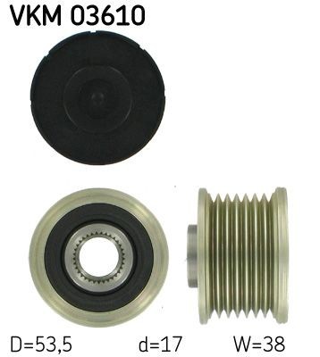 Skf Generatorfreilauf Vkm 03610 FüR Dacia Passend FüR Nissan Opel Renault-image