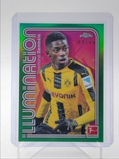 OUSMANE DEMBELE 2025 TOPPS CHROME BUNDESLIGA ILLUMINATION GREEN /99 Q6262
