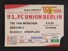 TICKET 2. Bundesliga 2009/10 Union Berlin - TSV 1860 München # 119