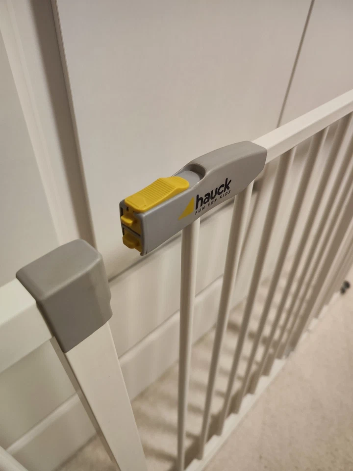 3xHauck Schutzgitter 91-101cm Ohne Bohren Treppengitter Türe Treppe Kinderschutz - Bild 2 von 4