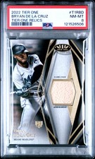 2022 TOPPS TIER ONE TIER ONE RELICS #T1RBD BRYAN DE LA CRUZ 38/399 PSA 8